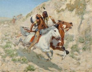 Indians In Flight by Edwin Willard Deming