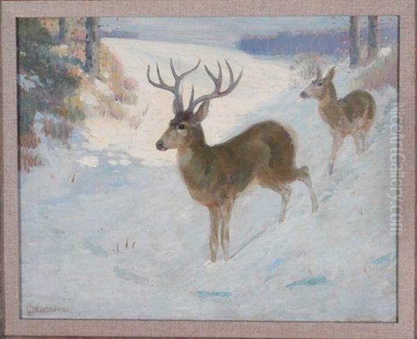 Two Deer - view 1