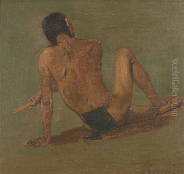 Indian With A Knife - view 1