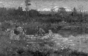In The Canoe by Edwin Willard Deming