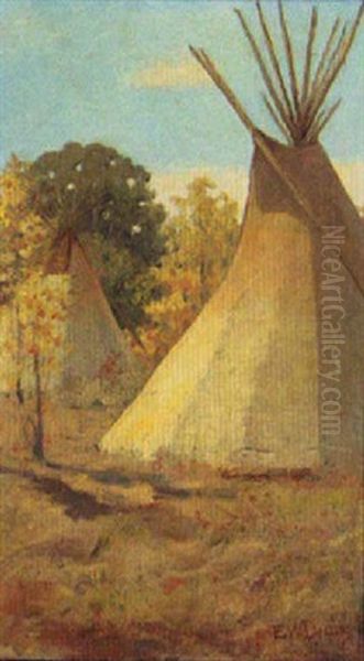 Bull's Camp, Little Big Horn River, Montana - view 1