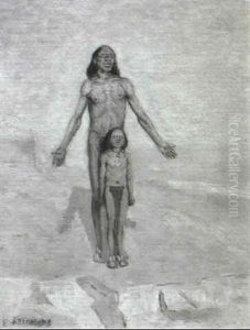 Indian Father And Child Prayer