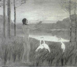 Indian Crane Legend by Edwin Willard Deming