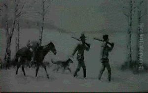 Heading Home From A Successful Hunt by Edwin Willard Deming