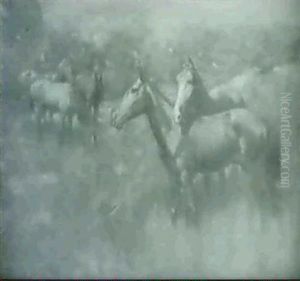 Indian Ponies Grazing