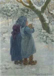Petits Enfants Et Leur Chien Sosu La Neige Petits Enfants Et Leur Chien Sosu La Neige