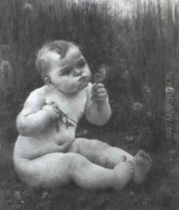 Baby In A Field Of Dandelions