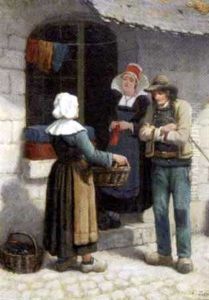 Devant La Pension Gloanec, Pont-aven by Charles Demory