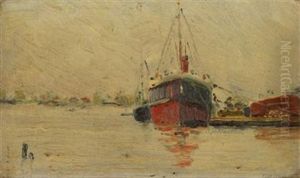 A Ship At Anchor by Charles Demuth