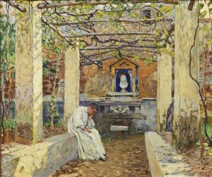 In The Pergola by Mikhail Demyanov