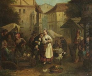 Scene De Marche by Paul Denarie