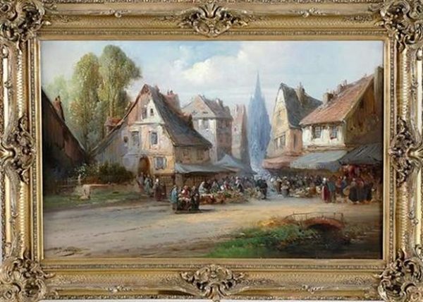 Scene De Marche Dans Un Village - view 1