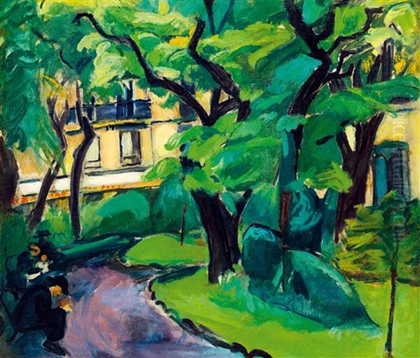 Park In Paris (the Cluny Park) - view 1