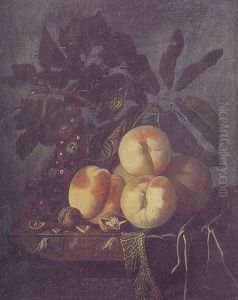 Fruits Sur Un Entablement by Isaac Denies