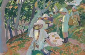 Le Gouter Sous Les Chataigniers by Maurice Denis
