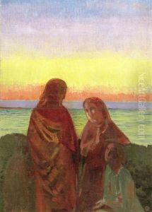Conversation Sacree (devant La Mer, A Contre-jour) by Maurice Denis