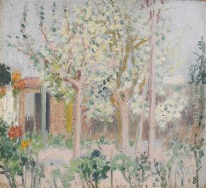 Bouquet D'arbres En Fleurs (studie Fur Leternel Printemps) by Maurice Denis