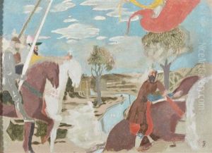Scene De Bataille (after Piero Della Francesca A Arezzo) by Maurice Denis