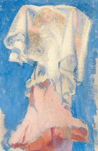 Sans Titre (preparatory Study For L'allegorie De La Poesie) by Maurice Denis