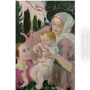 Maternite Or La Grande Soeur Au Prieure by Maurice Denis