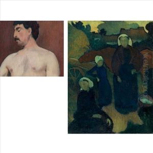 Bretonnes (+ Portrait D'homme, Verso) by Maurice Denis