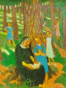 Sainte Anne Apprend A Lire A La Vierge
