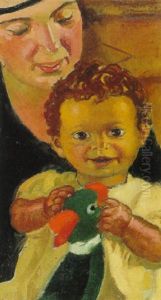 Portrait D'agnes Humbert Et De Pierre Sabbagh by Maurice Denis