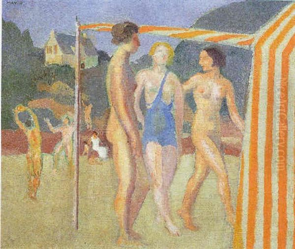 Baigneuses Devant Une Tente - view 1