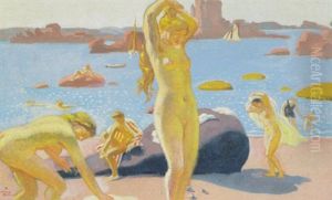 Baigneuses (ploumanach) by Maurice Denis