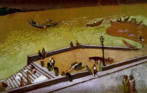 Florence, Quai Au Bord De L'arno by Maurice Denis