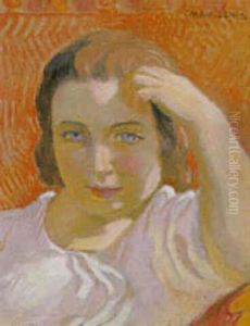 Portrait De Madeleine Accoudee by Maurice Denis