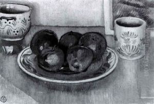 Nature Morte Aux Faiences Bretonnes Et Aux Cinq Pommes by Maurice Denis