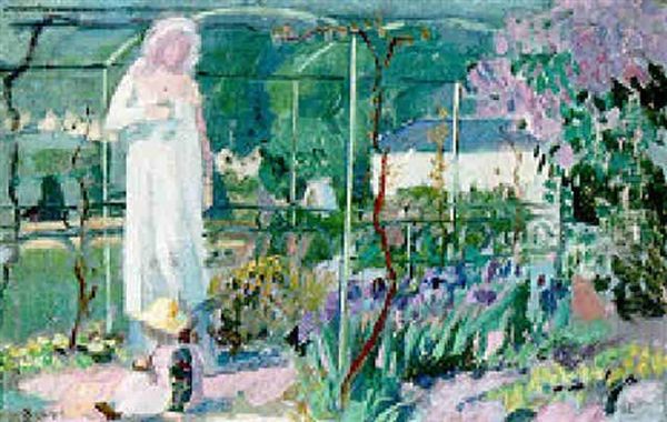 Mere Et Enfant Aux Iris - view 1
