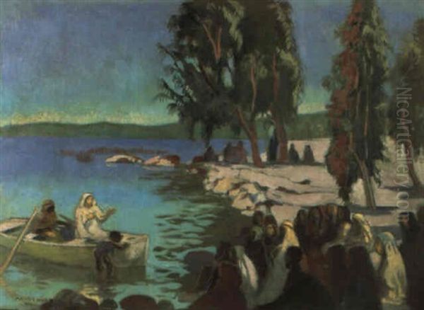 Jesus Prechant Sur Le Lac De Tiberiade - view 1