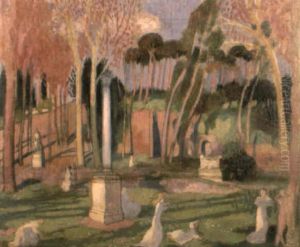 Jardin De La Villa Borghese by Maurice Denis