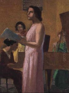 Chanteuse Au Piano by Maurice Denis