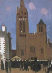 Veille De La Procession A Folgoet by Maurice Denis