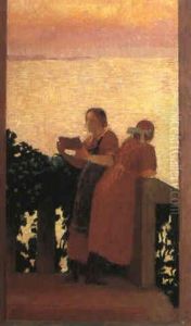 Le Balcon Ou Coucher De Soleil by Maurice Denis