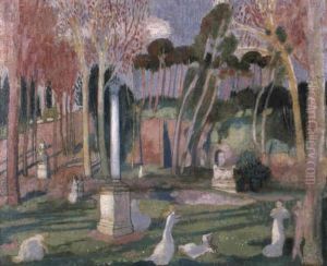 Jardin De La Villa Borghese by Maurice Denis