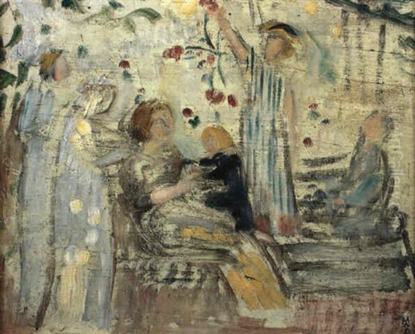 La Fete Au Jardin (au Drap Epingle De Roses) - view 1
