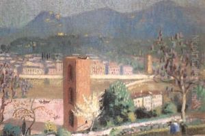 Place Michel-ange A Florence by Maurice Denis