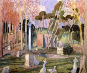 Jeunes Femmes, Villa Borghese by Maurice Denis
