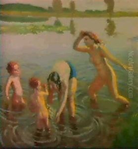 Baignade Aux Nenuphars, 1941 by Maurice Denis
