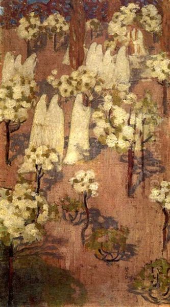 Jeune Filles Dans Un Jardin - view 1