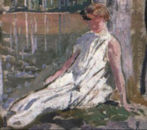 Jeune Femme Assise by Maurice Denis