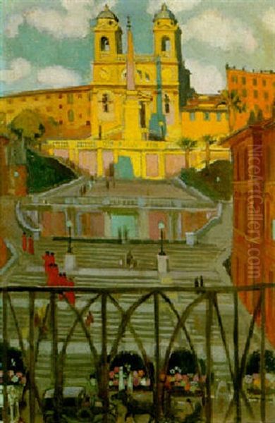 Place D'espagne A Rome, Le Soir - view 1