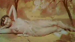 Nu Allonge, Etude Pour Un Camaieu by Maurice Denis