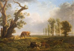 Landscape With A Shepherd by Simon-Joseph-Alexandre Clement Denis