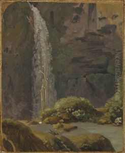 La Cascade Dans La Grotte De Neptune A Tivoli
