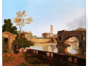 Romische Stadtansicht by Simon-Joseph-Alexandre Clement Denis